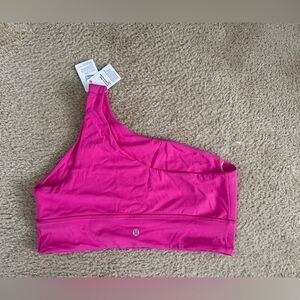 Lululemon Athletica Vibrant Pink Asymmetrical Bra